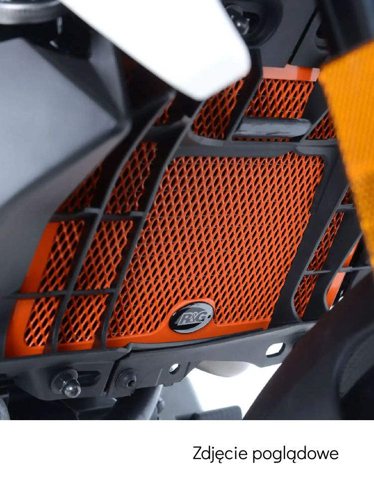 Osłona chłodnicy R&G aluminiowa do KTM 125/200 Duke (11-) czarna
