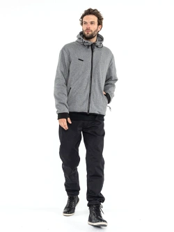 Bluza motocyklowa z kapturem John Doe XTM V3 szara