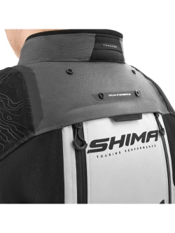 Kurtka motocyklowa tekstylna Shima Tracker szara