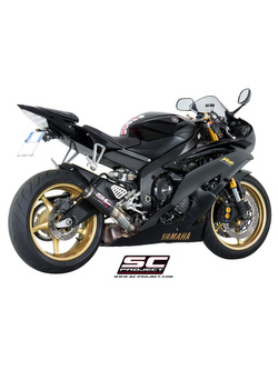 Tłumik SC-Project CR-T Carbon / Titanium (Slip-on, Wysoka pozycja) - Yamaha YZF R6 [06-16]