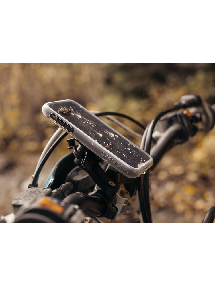 Zestaw na motocykl: etui MAG na telefon iPhone 14 Pro (magnetyczne) + wodoodporny pokrowiec MAG + mocowanie Quad Lock