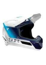 Kask enduro dziecięcy Thor Fleet Storm biało-niebieski