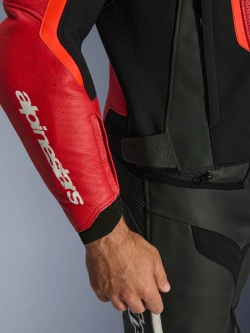 Kurtka motocyklowa skórzana Alpinestars GP Force Airflow v2 czarno-czerwona