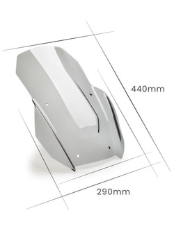 Szyba do skutera sportowa PUIG Honda ADV 350 (22-) czarna