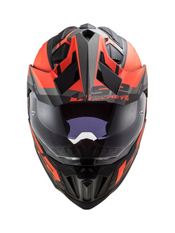 Kask integralny LS2 MX701 Explorer HPFC Alter czarno-pomarańczowy