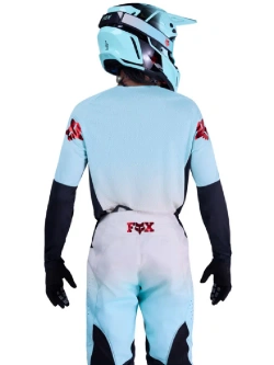 Bluza enduro Fox 360 Drip czarno-biało-niebieska