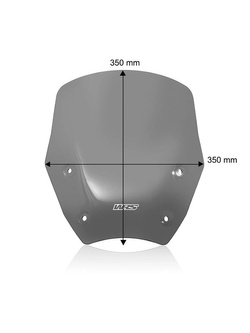Szyba motocyklowa WRS Standard do BMW R 1300 GS (23-) mocno przyciemniana [do wersji z radarem]