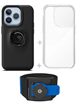 Zestaw do biegania: etui na telefon iPhone 14 Pro + wodoodporny pokrowiec + opaska sportowa Quad Lock