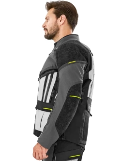 Kurtka motocyklowa tekstylna Shima Tracker szara