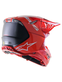 Kask enduro Alpinestars MX Supertech M10 Flood czerwono-czarny