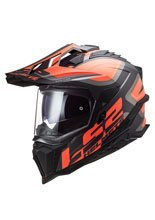 Kask integralny LS2 MX701 Explorer HPFC Alter czarno-pomarańczowy