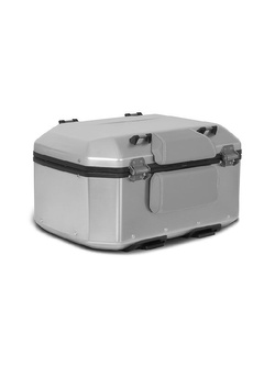 Kufer centralny aluminiowy SHAD TR55 Terra srebrny + aluminiowa płyta montażowa [pojemność: 55 l]