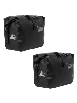 Zestaw: torby boczne Soft System Endurance czarne + stelaże + bagażnik Touratech BMW R12 G/ S (25-) [poj.: 2 x 30l]