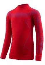 Bluza termoaktywna dziecięca Brubeck Thermo Kids czerwono-niebieska