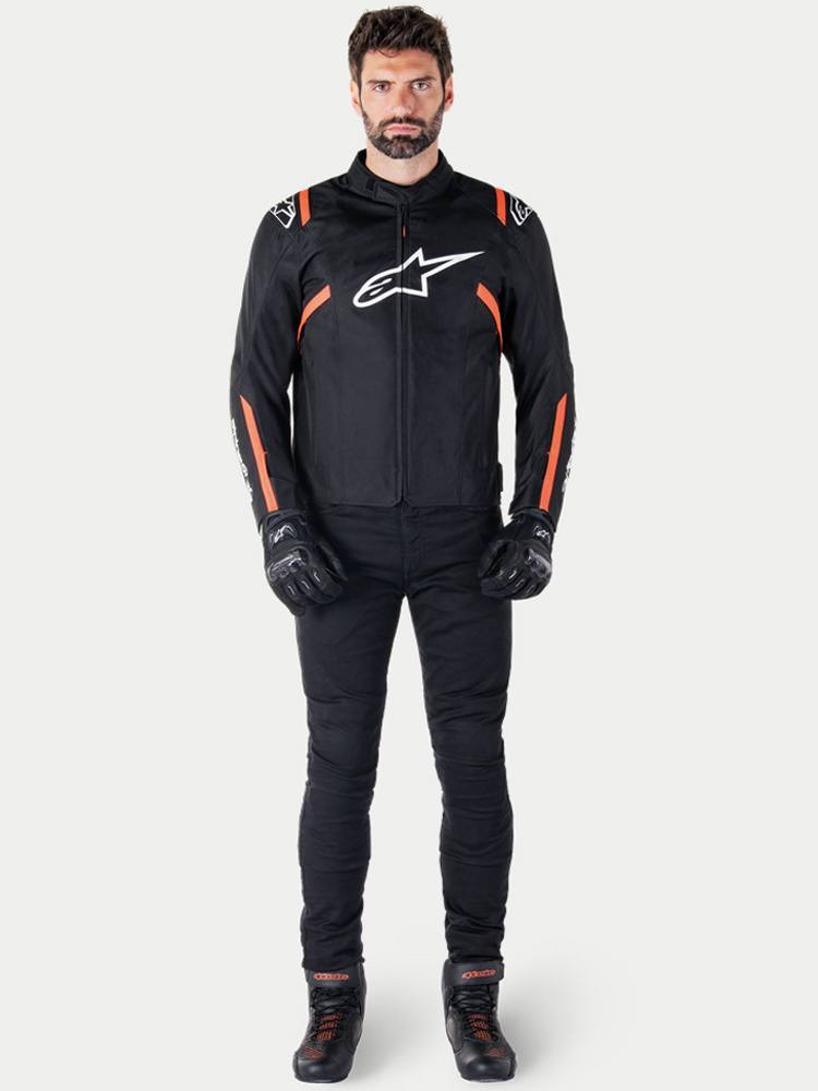 Kurtka motocyklowa tekstylna Alpinestars T-SPS V2 czarno-biało-czerwona