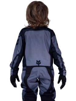 Bluza enduro dziecięca Fox 180 Shield czarno-szara
