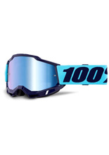 Gogle motocyklowe 100% Accuri 2 Vaulter z szybką lustrzaną niebieskie