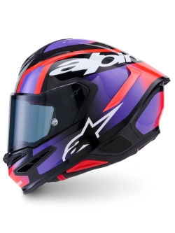 Kask integralny Alpinestars S-R7 Lumen czarno-fioletowo-czerwony