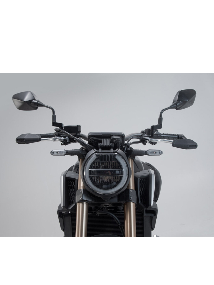 Osłony klamki hamulca i sprzęgła z osłoną przed wiatrem Sw-Motech Honda CB650R (18-), CB500F (18-25), CB500 Hornet (24-), Kawasaki Z650 (16-22)