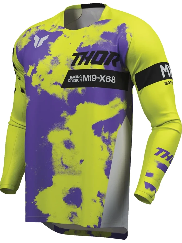 Bluza enduro Thor Launchmode Bleach szaro-żółta