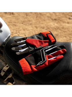 Rękawice cross Biltwell Baja czerwono-czarne