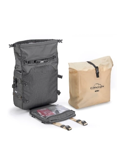 Sakwy motocyklowe GIVI GRT720B Canyon Monokey wodoodporne, czarne [pojemność: 2 x 25l]