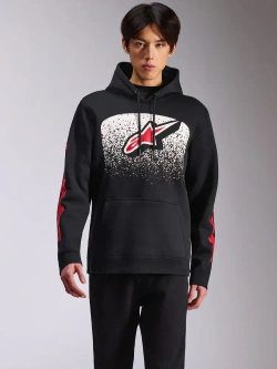 Bluza z kapturem Alpinestars Obsessed czarno-czerwona