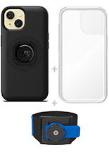 Zestaw do biegania: etui MAG na telefon iPhone 15 (magnetyczne), wodoodporny pokrowiec MAG oraz opaska sportowa Quad Lock