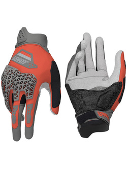 Rękawice motocyklowe Leatt Adv Rally 5.5 Burn czarno-szaro-czerwone