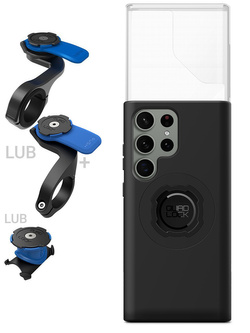 Zestaw rowerowy: etui MAG na telefon Samsung Galaxy S23 Ultra (magnetyczne) + wodoodporny pokrowiec MAG + mocowanie Quad Lock