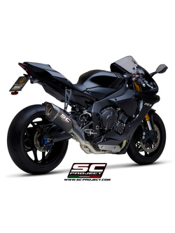 Tłumik SC-Project SC1-R Carbon / Titanium 250mm, Bez katalizatora (Slip on) - Yamaha YZF R1 / R1M [15-16]