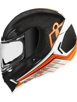 Kask integralny Icon Airframe Pro Carbon Hyperstrike czarno-czerwono-biały
