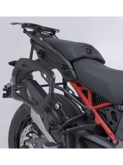 Zestaw: kufry boczne TRAX ADV + stelaże PRO SW-Motech Ducati Multistrada V4/ S/ Pikes Peak (24-) czarne [poj.: 2 x 45l]