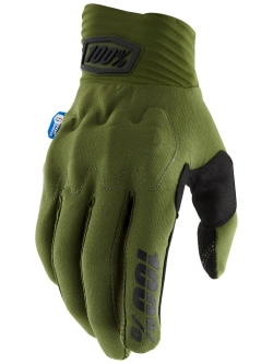 Rękawice cross 100% Cognito Smart Shock zielone
