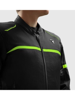 Kurtka motocyklowa tekstylna Rebelhorn Echo czarna-fluo