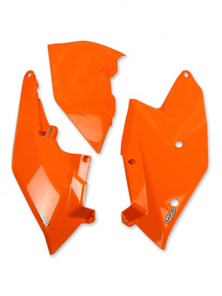 Osłony boczne tylne UFO do KTM SX / EXC / SX-F / EXC-F (16-19) pomarańczowe