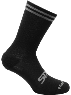 Skarpety SIXS Merino Wool czarno-szare