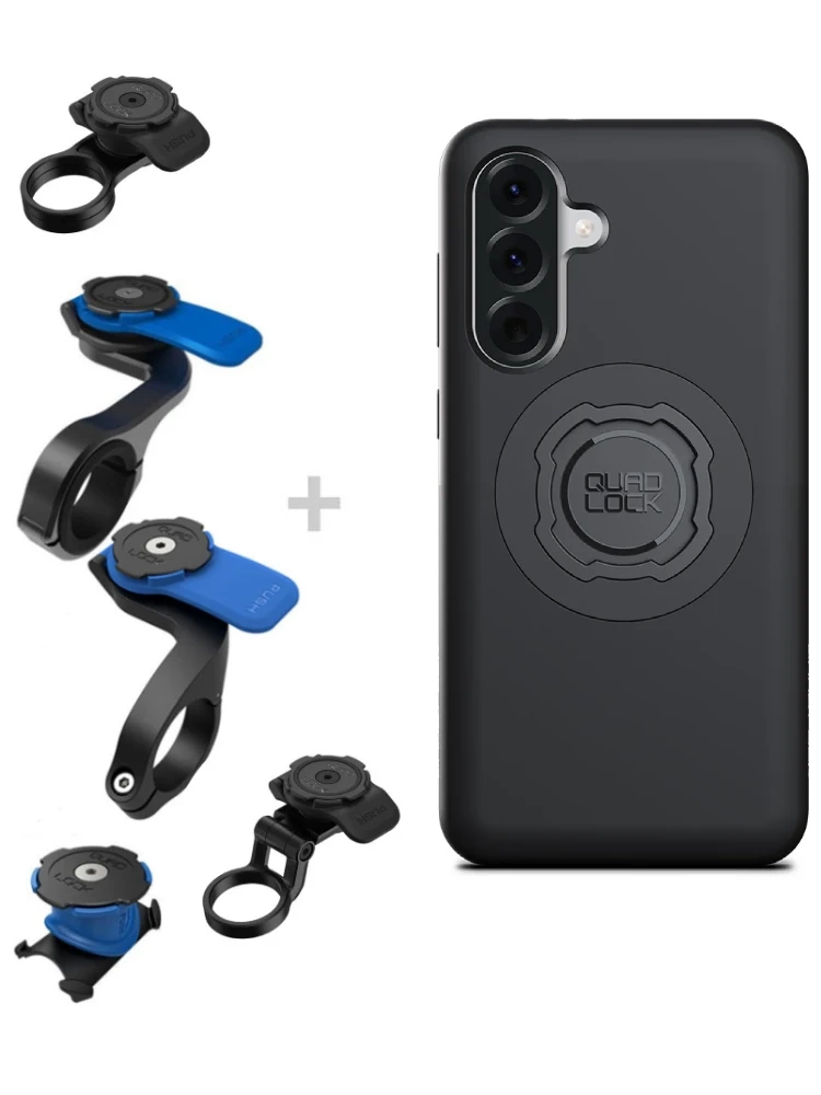Zestaw rowerowy: etui MAG na telefon Samsung Galaxy A56 (magnetyczne) + mocowanie Quad Lock