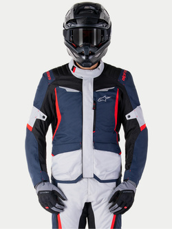 Kurtka motocyklowa tekstylna Alpinestars ST-1 WP czarno-niebiesko-czerwona