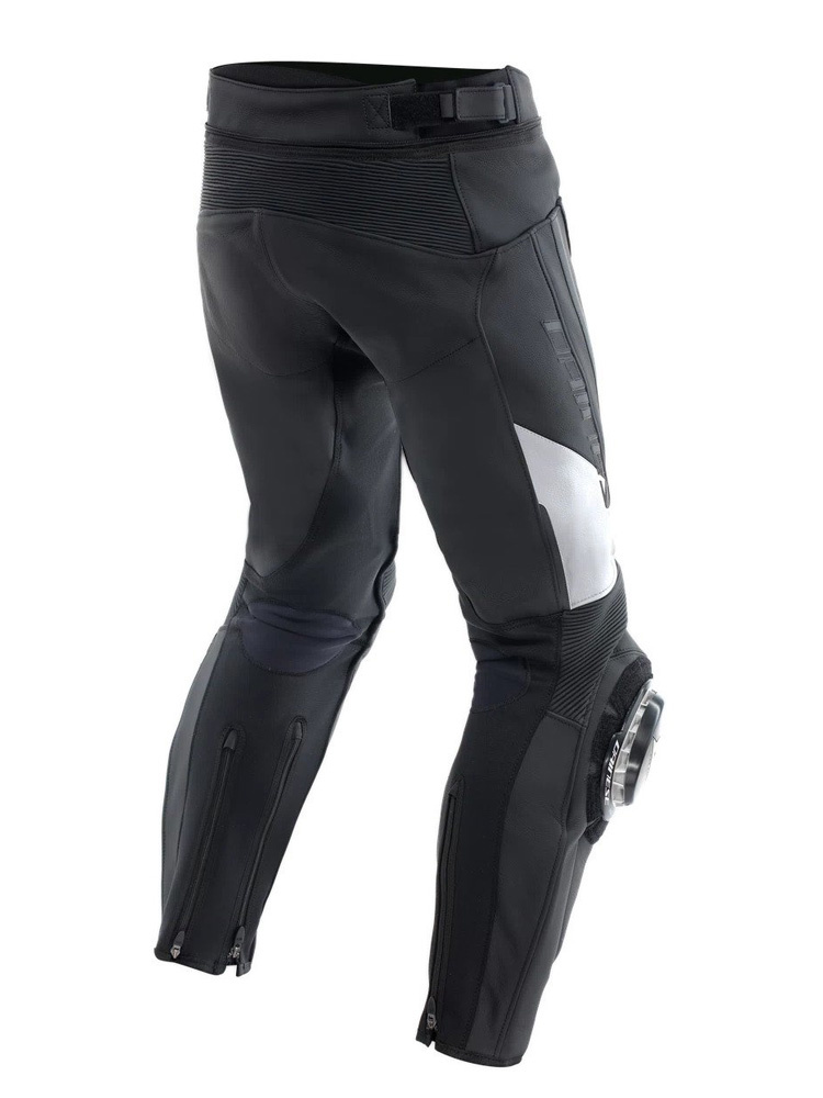 Spodnie motocyklowe skórzane Dainese Delta 4 czarno-białe