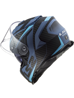 Kask integralny LS2 FF800 Storm II Racer niebiesko-czarny matowy