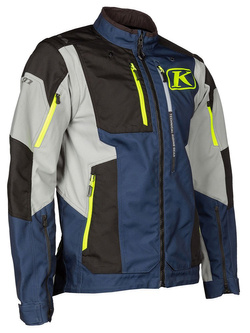 Kurtka enduro Klim Dakar niebiesko-fluo żółta