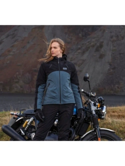 Kurtka przeciwdeszczowa damska Knox Modra czarno-niebieska