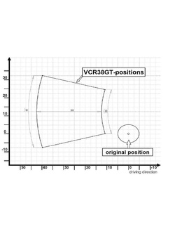 Zestaw regulowanych podnóżków z dźwigniami GILLES VCR-A03 Aprilia (wybrane modele) czarny