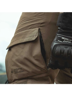 Spodnie motocyklowe tekstylne Modeka Lucano brązowo-czarne