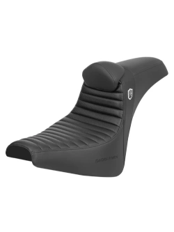 Kanapa motocyklowa dla kierowcy i pasażera z podparciem lędźwiowym Saddlemen SDC Performance Pro Series TR Harley Davidson FXBB/ FXBBS/ FXST (wybrane modele) (18-) czarna