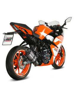 Tłumik motocyklowy Slip-On Line (Suono) MIVV do KTM Duke 125 / 390 / RC 125 / 390 (17-20) srebrny