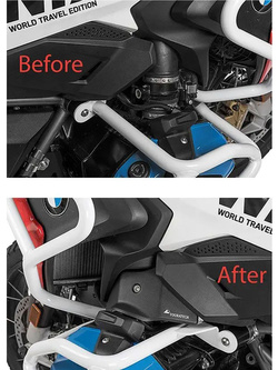 Osłony przepustnicy Touratech do BMW R 1200 GS LC (17-)/ R 1250 GS czarne [zestaw]