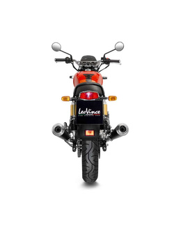 Podwójny tłumik motocyklowy LeoVince Classic Racer Black Edition Royal Enfield Continental GT 650/ Interceptor 650 (19-24) czarny [stal nierdzewna]