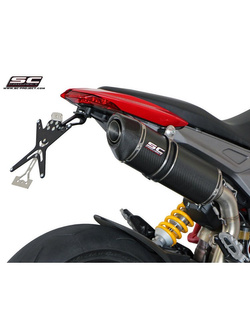 Tłumik owalny wysoka pozycja slip-on SC-Project do Ducati HYPERMOTARD 821 [13-16]